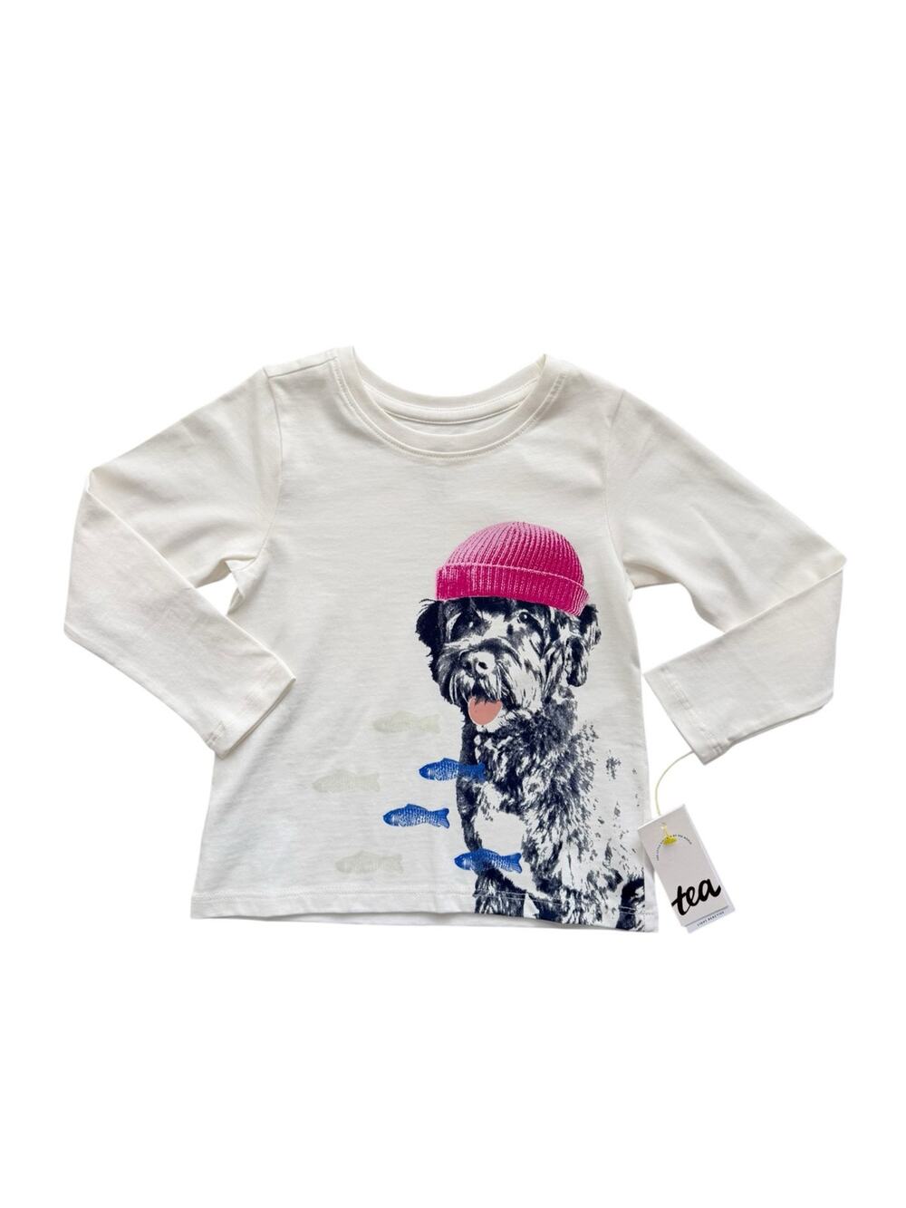 NWT Tea Collection Sweden Salty Dog + Swedish Fish Tee Size 3